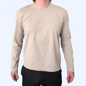 Gucci Men's Cream Long Sleeve Tee